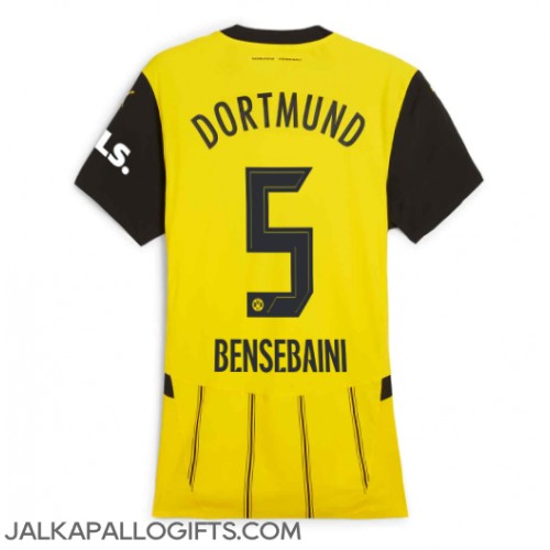 Borussia Dortmund Ramy Bensebaini #5 Kotipaita Naiset 2024-25 Lyhythihainen